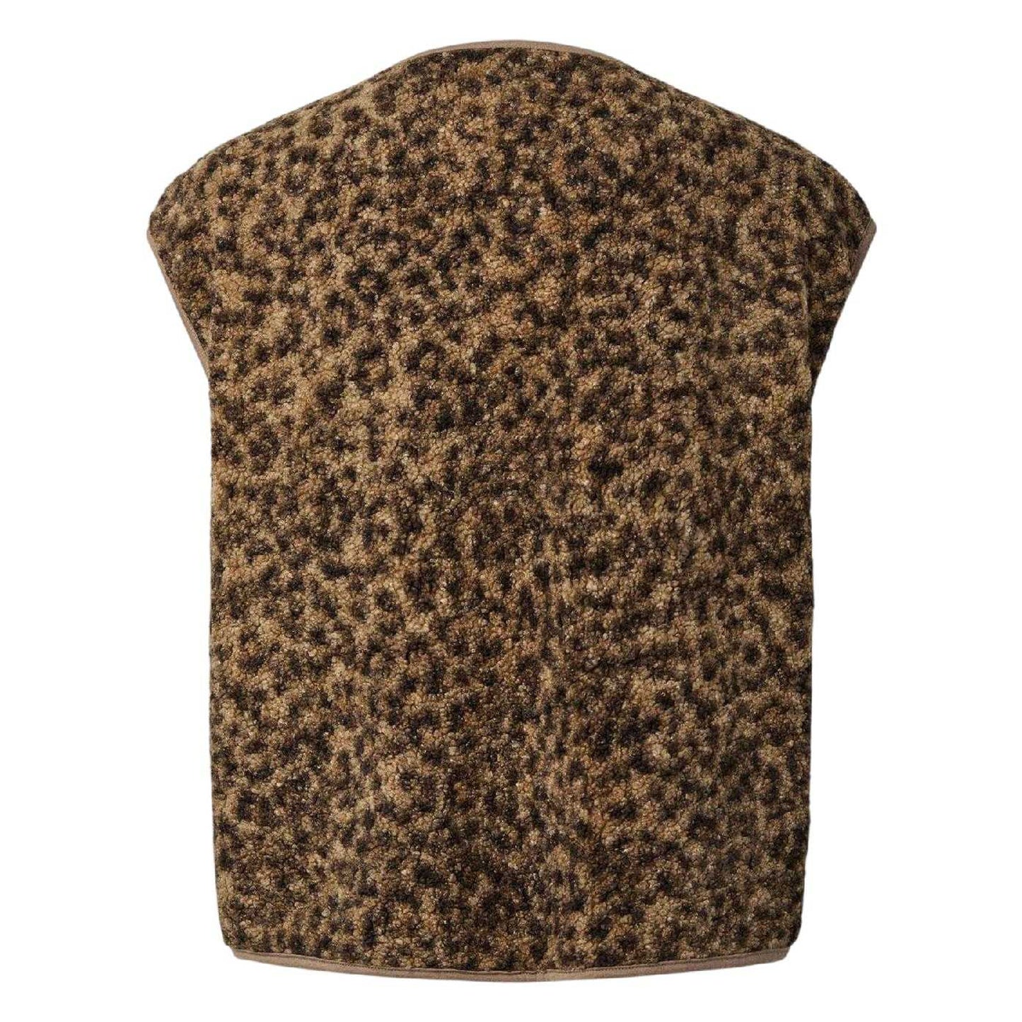 Brown - Back - Pieces Womens-Ladies Pckatty Teddy Fleece Vest Top