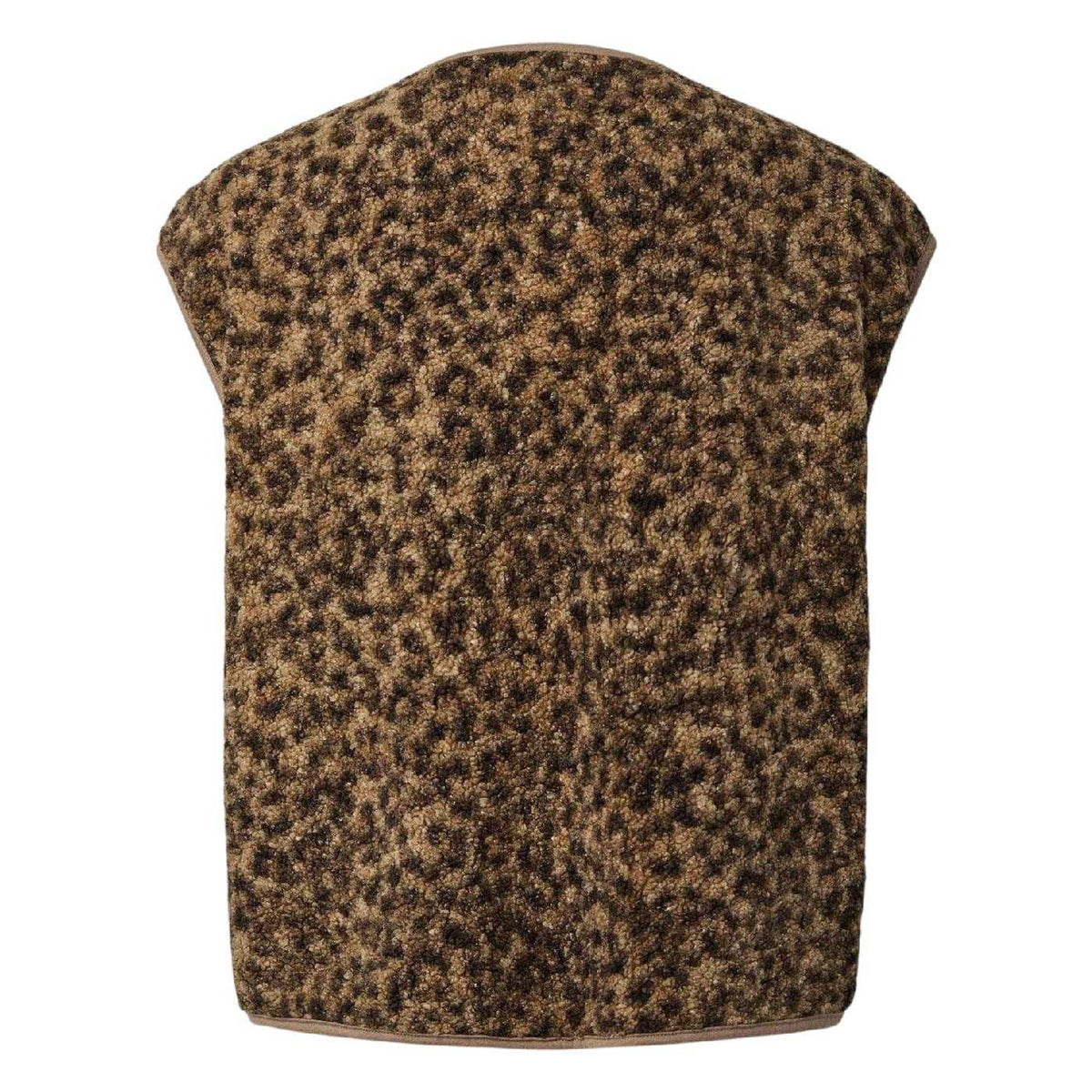 Brown - Back - Pieces Womens-Ladies Pckatty Teddy Fleece Vest Top