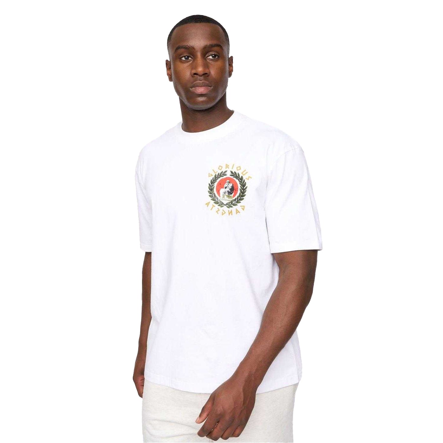 White - Front - Glorious Gangsta Mens Ceazar T-Shirt