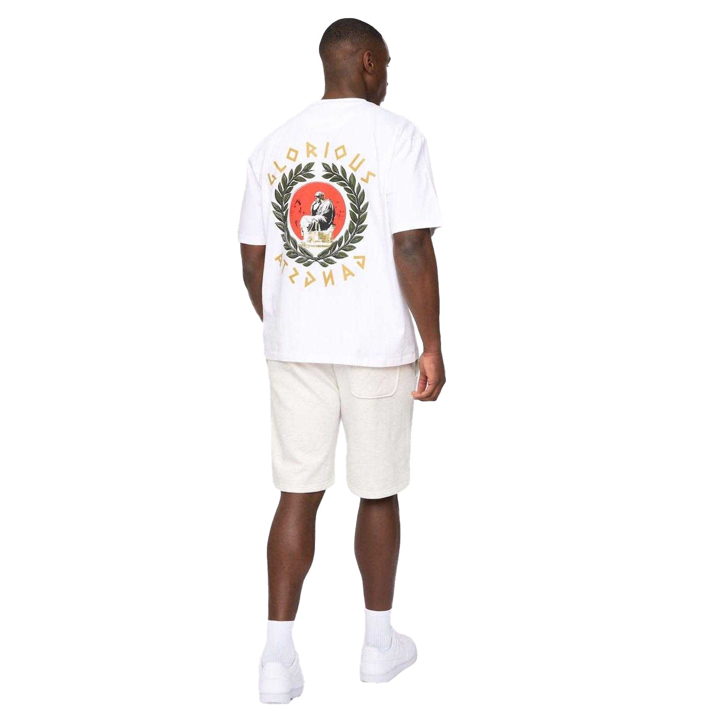 White - Back - Glorious Gangsta Mens Ceazar T-Shirt