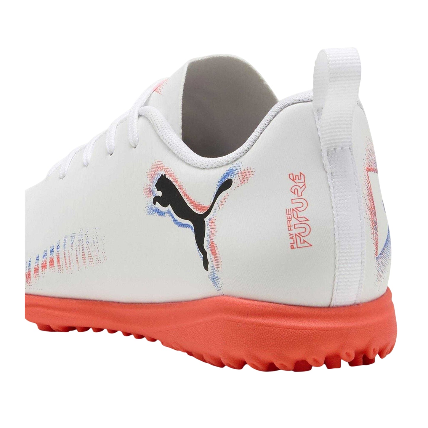 White-Black-Red - Back - Puma Boys Future 8 Play Astro Turf Trainers