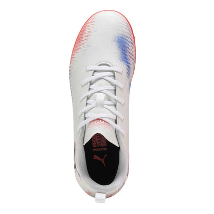 White-Black-Red - Lifestyle - Puma Boys Future 8 Play Astro Turf Trainers