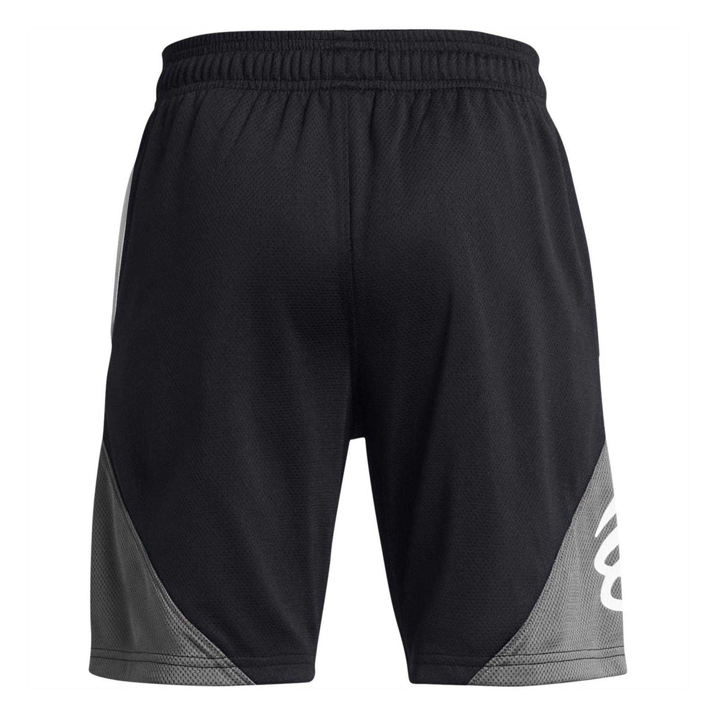 Black - Back - Under Armour Boys Curry Colour Block Basketball Shorts