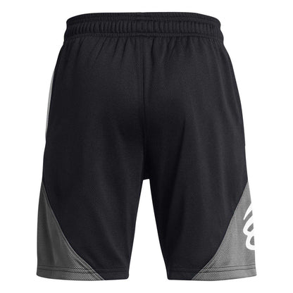 Black - Back - Under Armour Boys Curry Colour Block Basketball Shorts