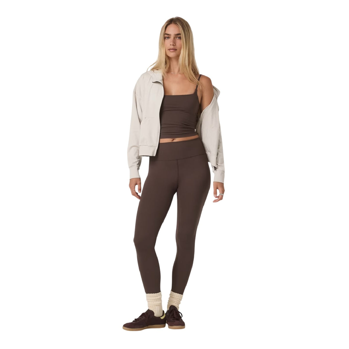 Ecru Heather - Lifestyle - Halo Womens-Ladies Performance Full Zip Hoodie