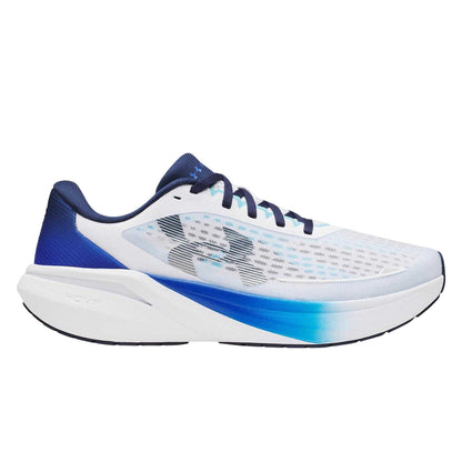 White-Blue - Front - Under Armour Mens Velociti Pace Shoes