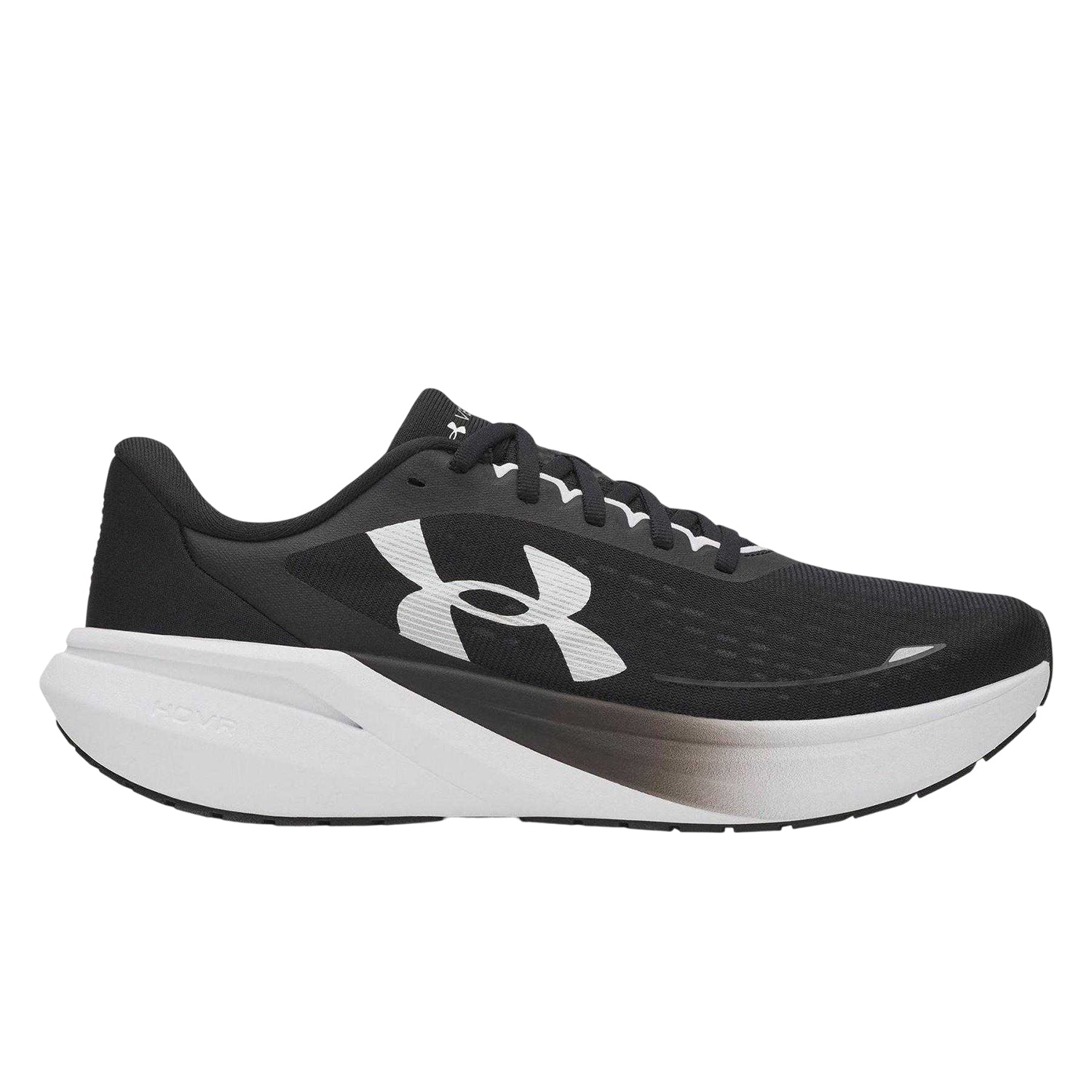 Black-White - Front - Under Armour Mens Velociti Pace Shoes