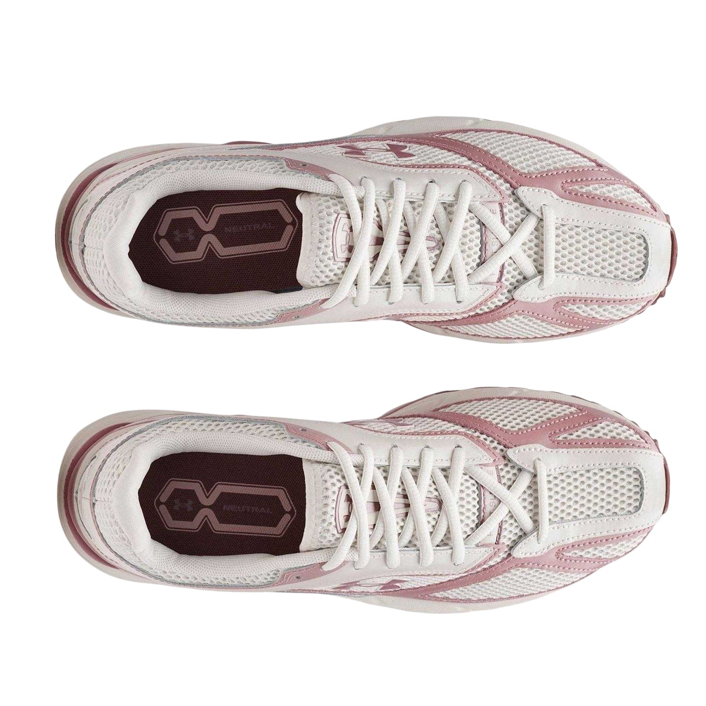 White - Front - Under Armour Mens HOVR Apparition Cushioned Trainers