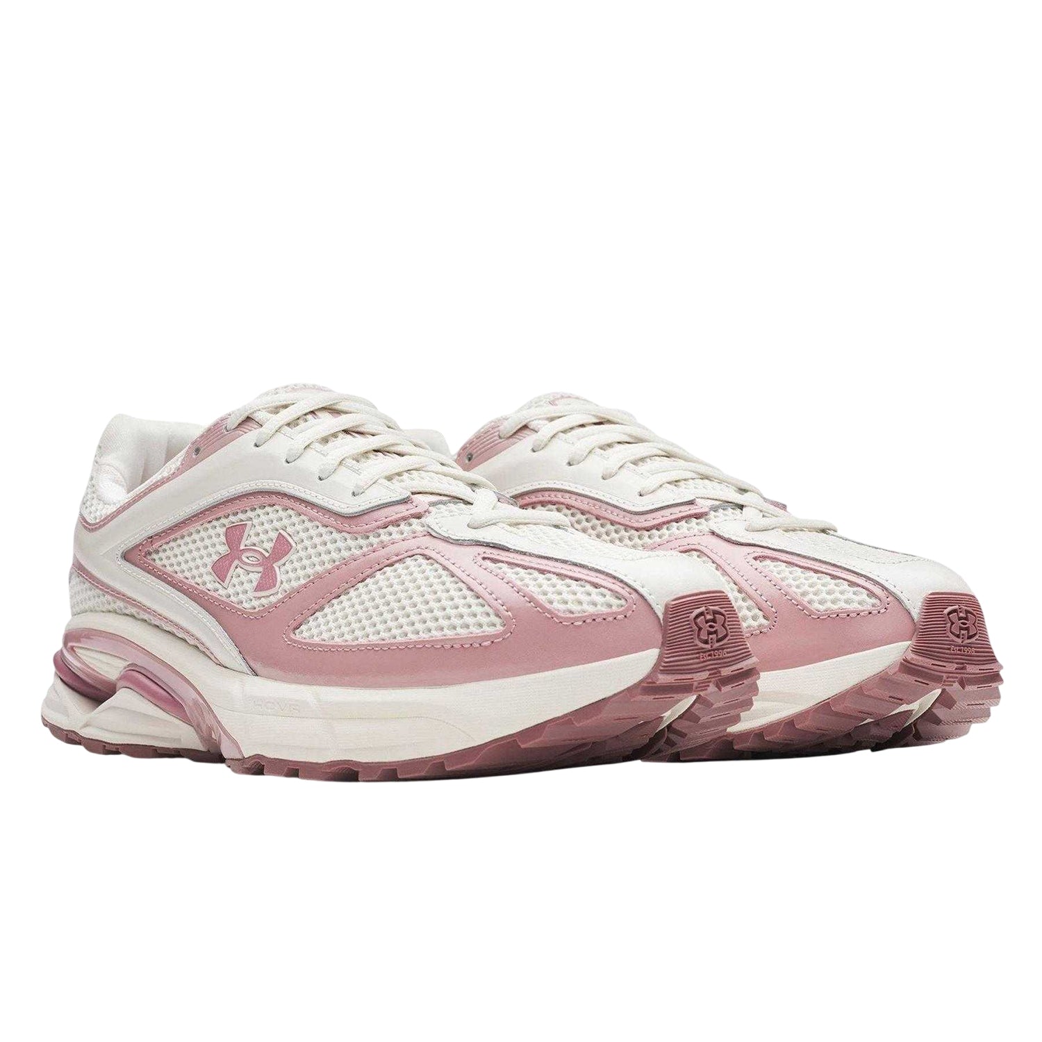 White - Side - Under Armour Mens HOVR Apparition Cushioned Trainers