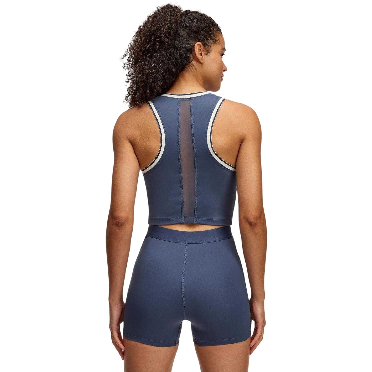 Graystone - Back - Under Armour Womens-Ladies Run 96 Quarter Zip Tank Top