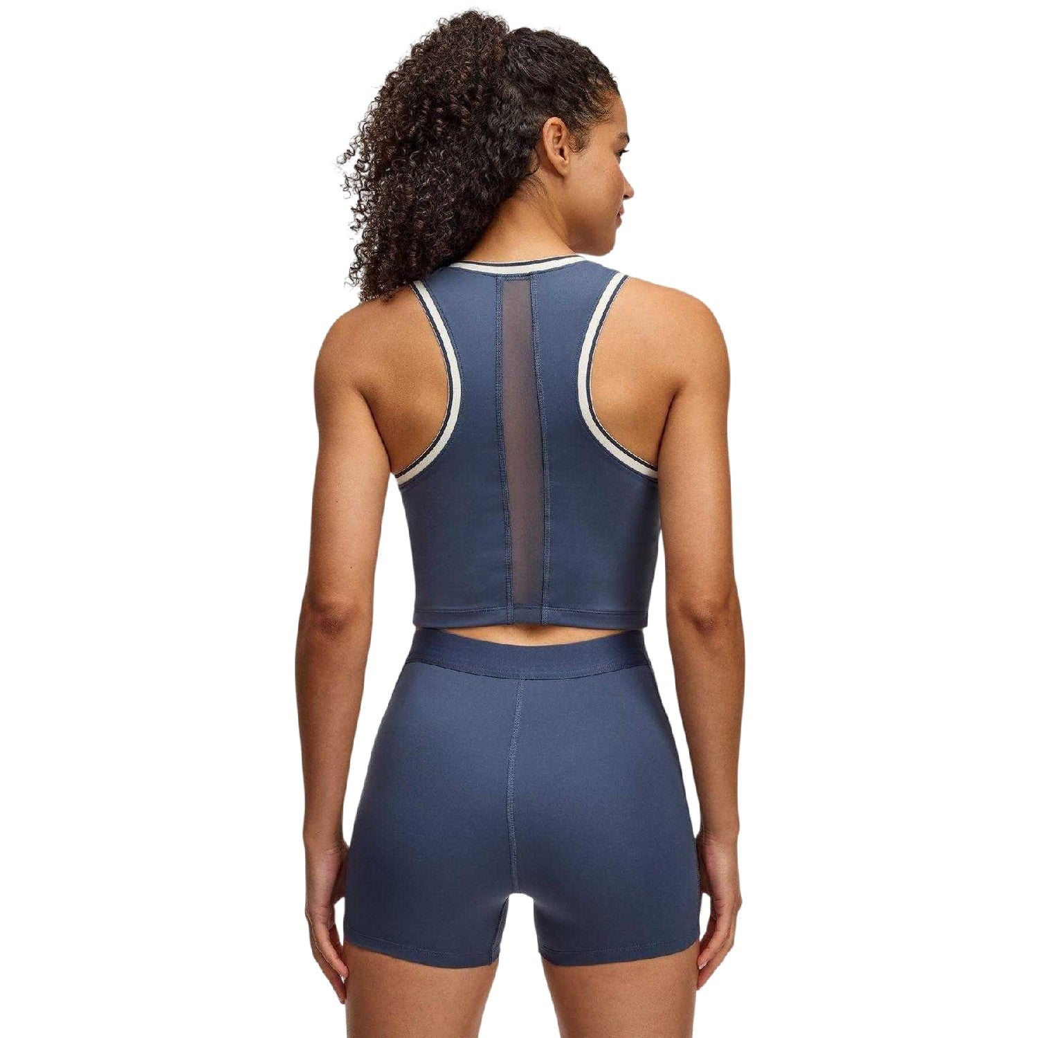 Graystone - Back - Under Armour Womens-Ladies Run 96 Quarter Zip Tank Top