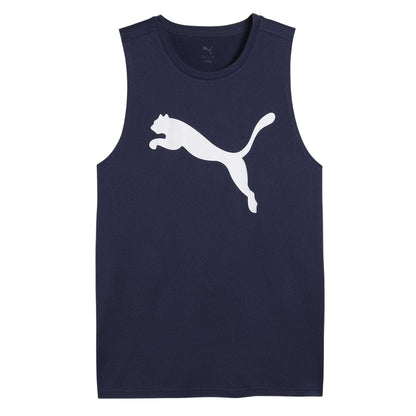 Navy - Front - Puma Mens Moisture Wicking Tank Top