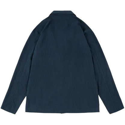 Dark Navy - Back - Prevu Mens Haaland Lyocell Blazer