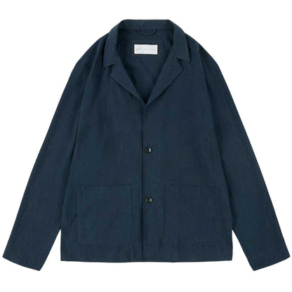 Dark Navy - Front - Prevu Mens Haaland Lyocell Blazer