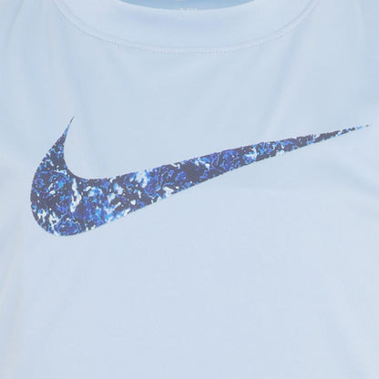 Blue - Side - Nike Childrens-Kids Adp Swoosh Tank Top