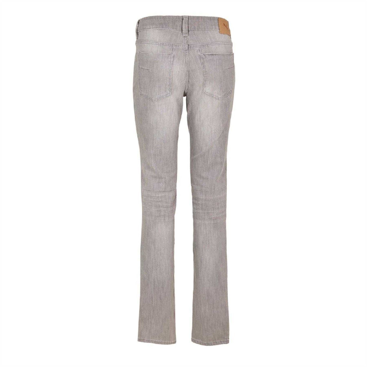 Grey - Back - Puma Womens-Ladies Rinse Skinny Jeans