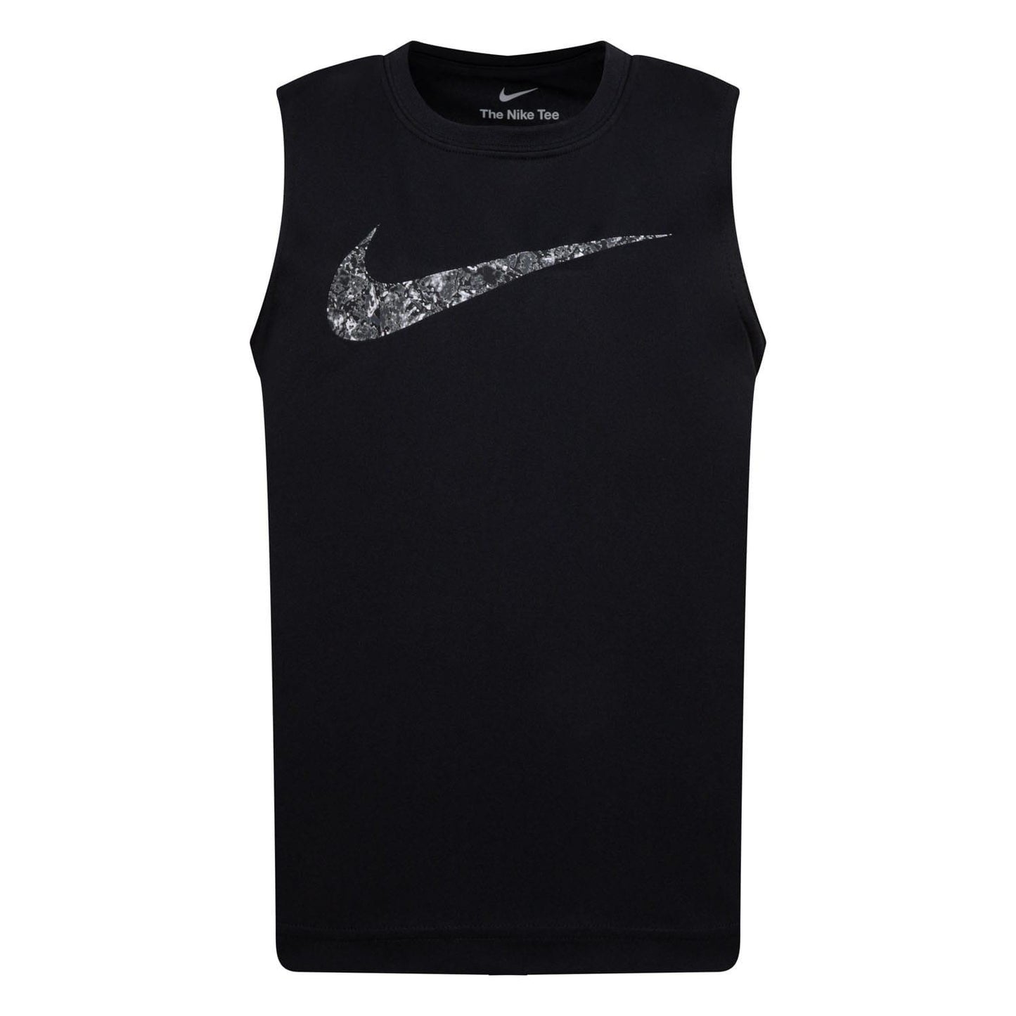 Black - Front - Nike Childrens-Kids Adp Swoosh Tank Top