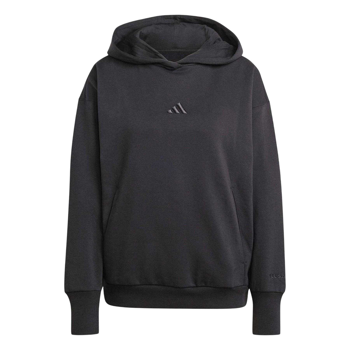 Black - Front - Adidas Womens-Ladies All SZN Embroidered Logo Hoodie