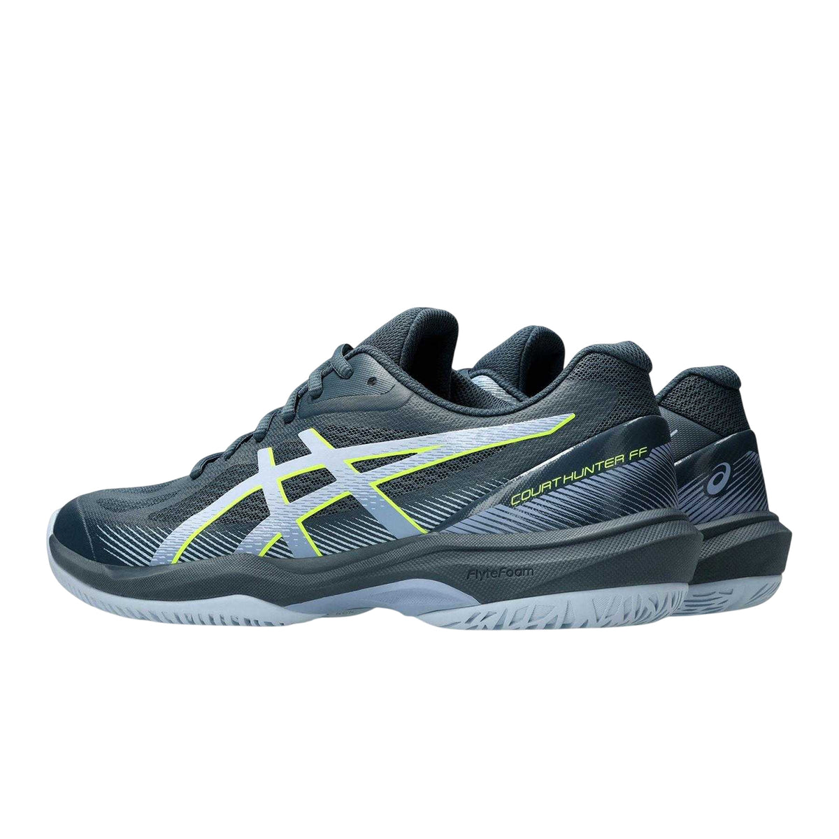 Indigo - Back - Asics Mens Hunter Badminton Shoes