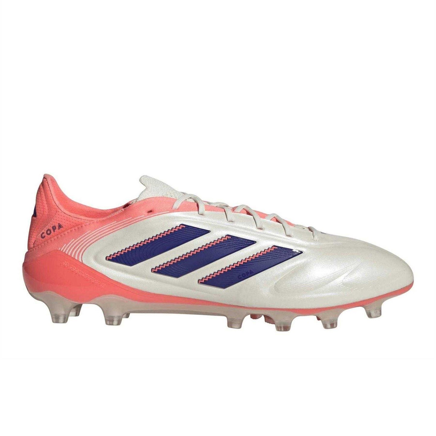 Off White-Lucid Blue - Front - Adidas Mens Copa Pure III Artificial Ground Football Boots