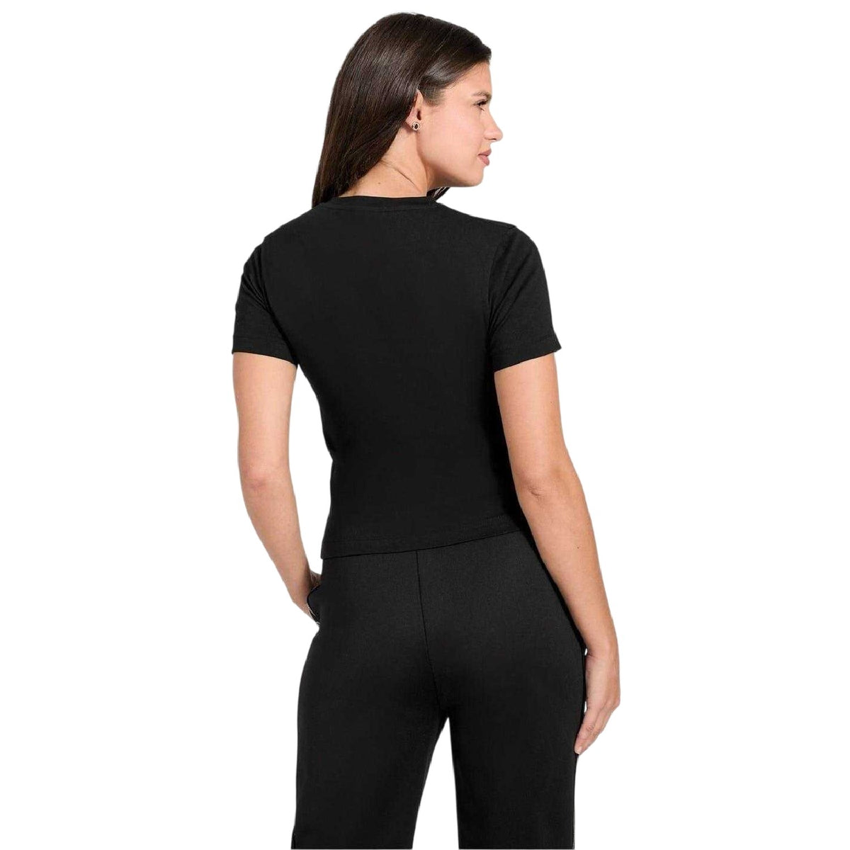 Black - Back - Guess Womens-Ladies Octavia T-Shirt