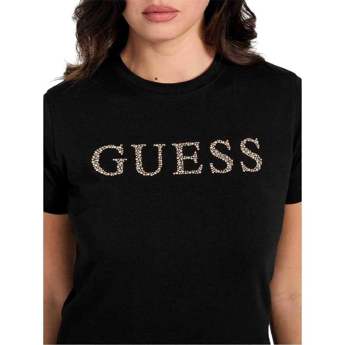 Black - Side - Guess Womens-Ladies Octavia T-Shirt