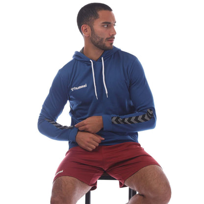 Blue - Lifestyle - Hummel Mens Authentic Polyester Hoodie