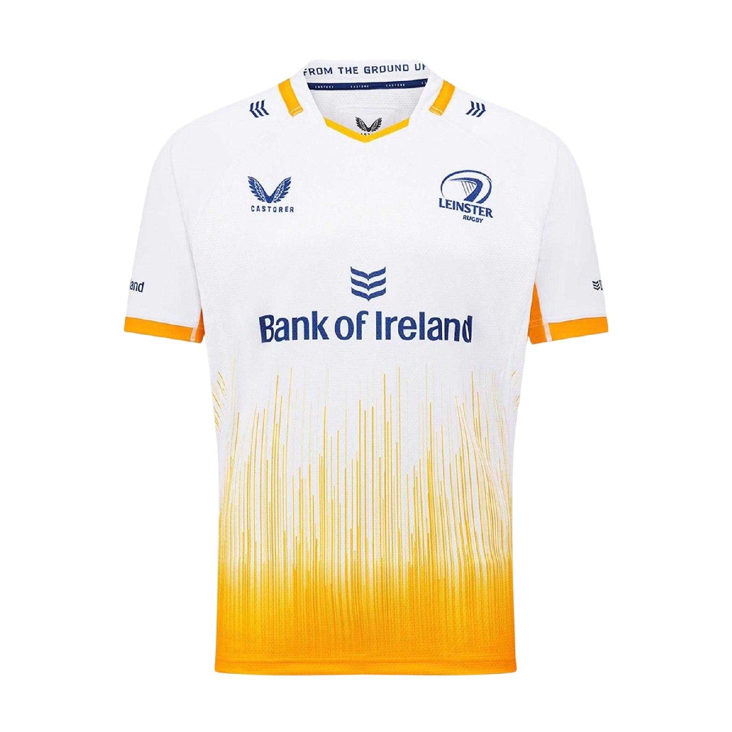 Yellow-White - Front - Castore Womens-Ladies 2025-2026 Leinster Rugby Raglan Away Jersey