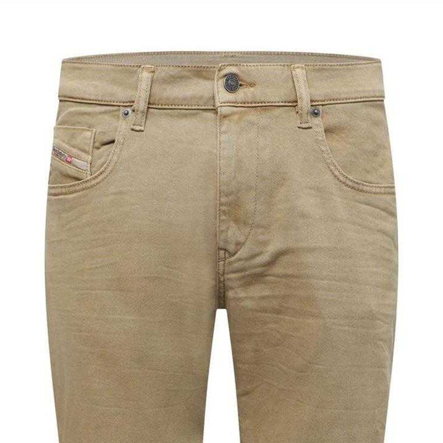 Blue - Side - Diesel Mens 2019 D-Strukt Denim Slim Jeans