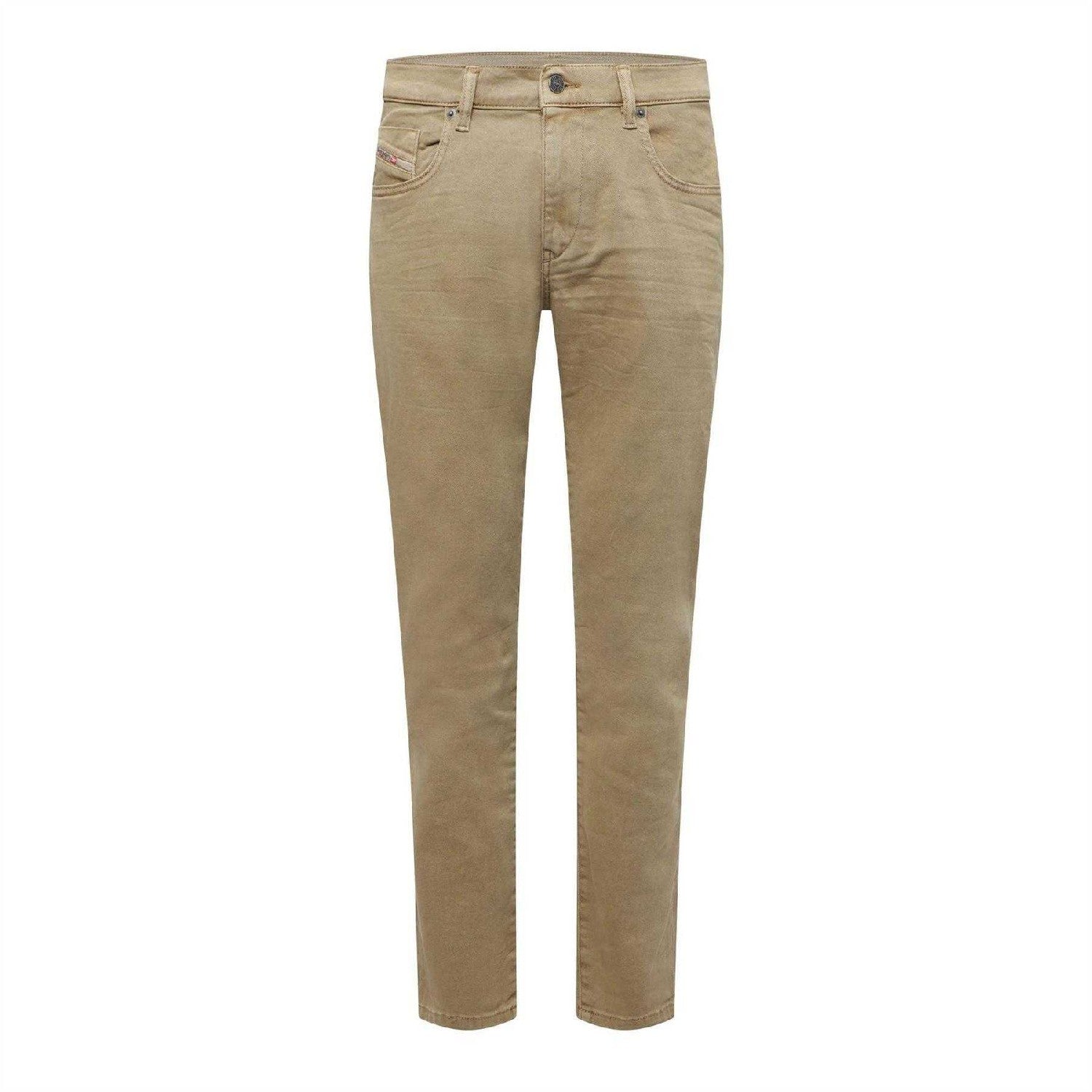 Blue - Front - Diesel Mens 2019 D-Strukt Denim Slim Jeans