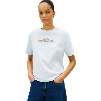 Blue - Lifestyle - Tommy Hilfiger Womens-Ladies Embroidered T-Shirt