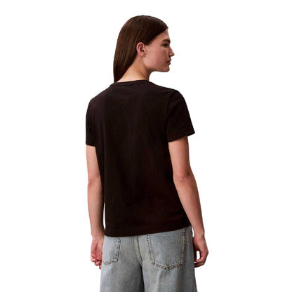 Black - Back - Calvin Klein Womens-Ladies Jeans T-Shirt