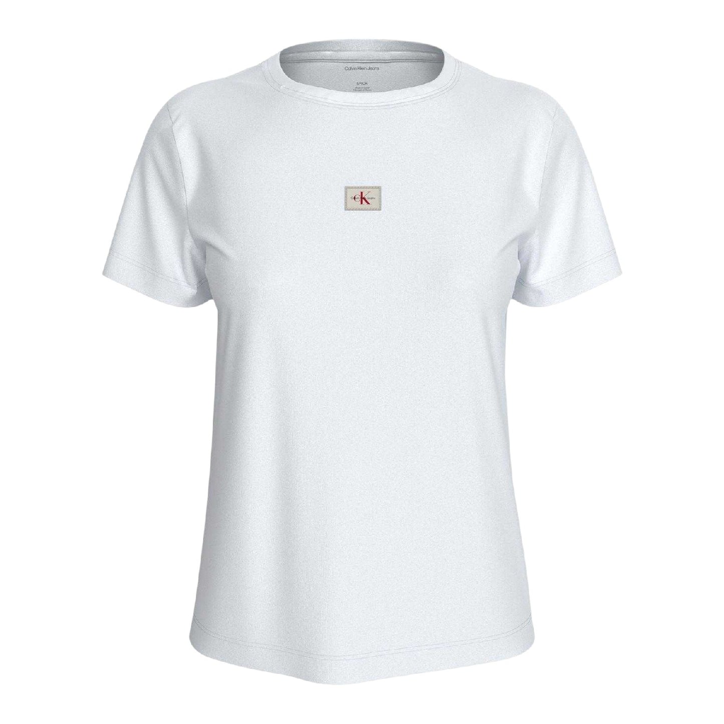 Bright White - Front - Calvin Klein Womens-Ladies Jeans T-Shirt