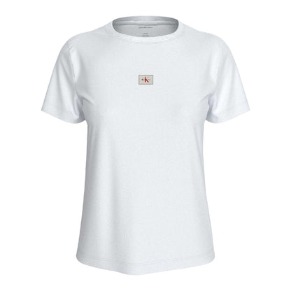 Bright White - Front - Calvin Klein Womens-Ladies Jeans T-Shirt