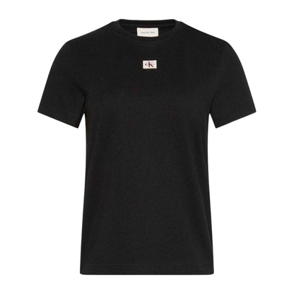 Black - Front - Calvin Klein Womens-Ladies Jeans T-Shirt