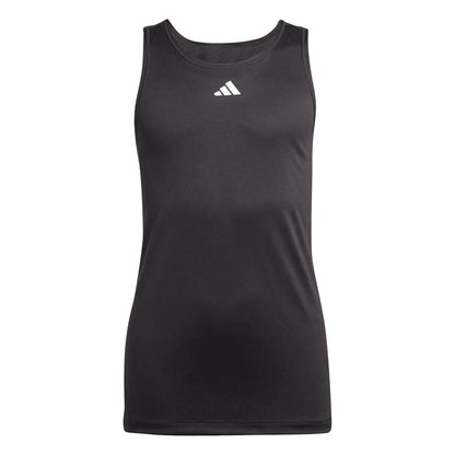 Black - Front - Adidas Childrens-Kids Club Tank Top