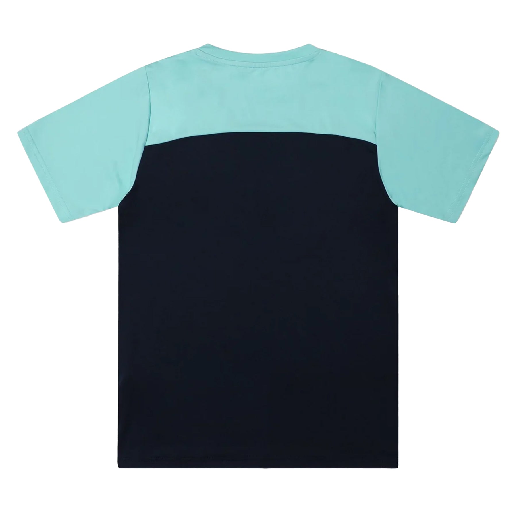 Aqua Blue-Navy - Back - OEX Childrens-Kids Flynn T-Shirt