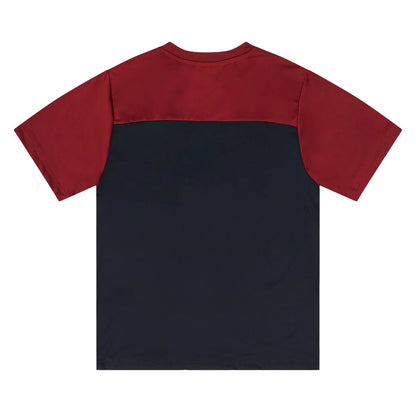 Rust-Black - Back - OEX Childrens-Kids Flynn T-Shirt