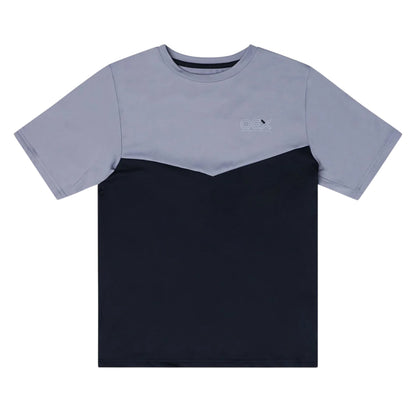 Midnight Blue-Lilac - Front - OEX Childrens-Kids Flynn T-Shirt