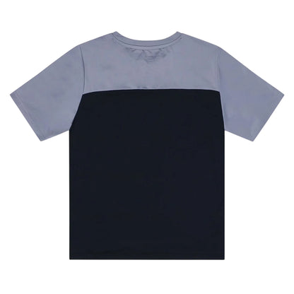 Midnight Blue-Lilac - Back - OEX Childrens-Kids Flynn T-Shirt