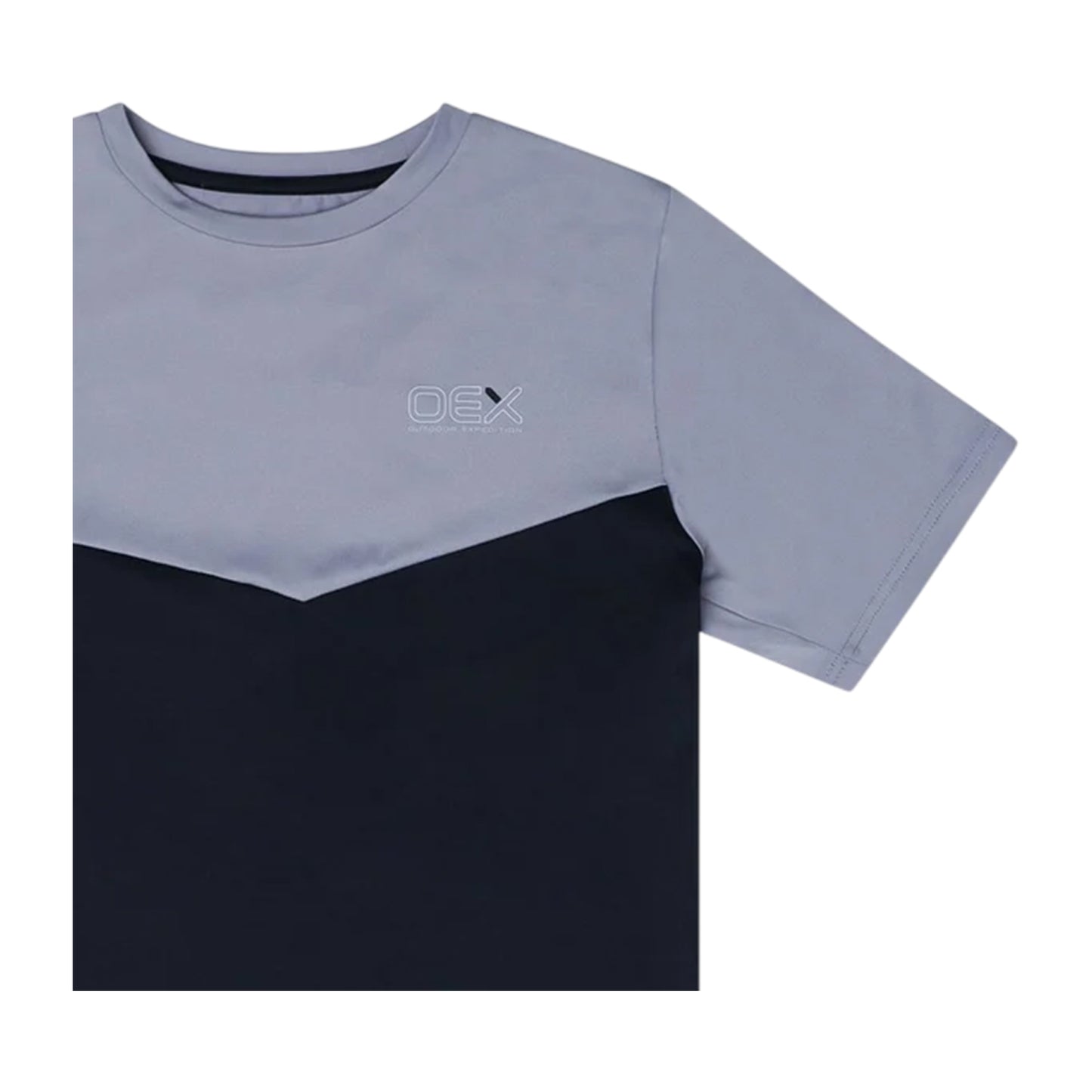 Midnight Blue-Lilac - Side - OEX Childrens-Kids Flynn T-Shirt