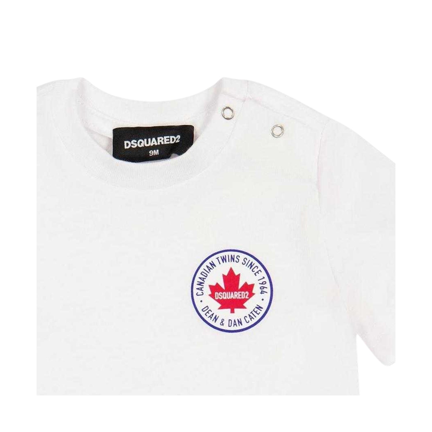White - Side - DSquared2 Childrens-Kids Regular T-Shirt