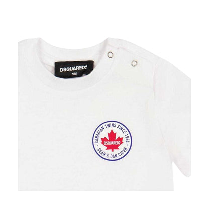 White - Side - DSquared2 Childrens-Kids Regular T-Shirt