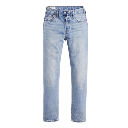 Fun Flare Lb - Front - Levis Womens-Ladies 501 Lightweight Cropped Straight Leg Jeans