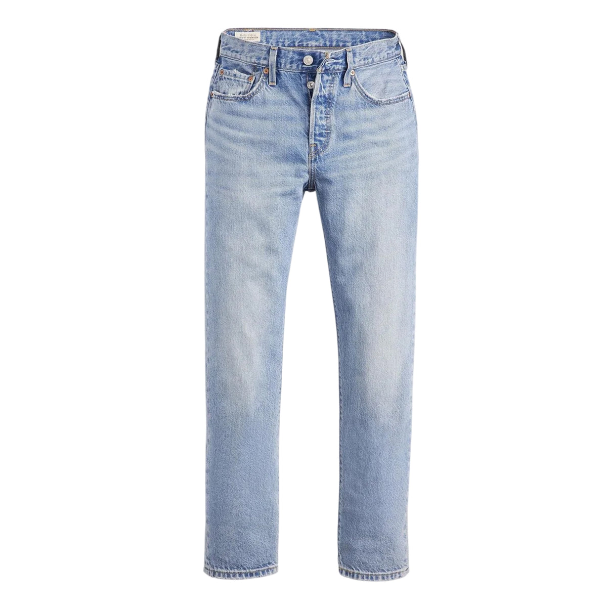 Fun Flare Lb - Front - Levis Womens-Ladies 501 Lightweight Cropped Straight Leg Jeans