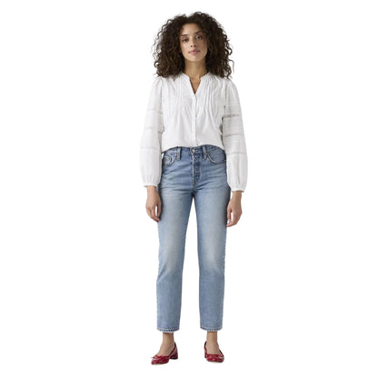 Fun Flare Lb - Lifestyle - Levis Womens-Ladies 501 Lightweight Cropped Straight Leg Jeans