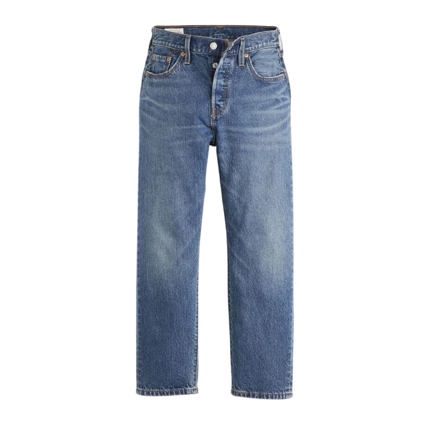 Energy Refresh - Front - Levis Womens-Ladies 501 Lightweight Cropped Straight Leg Jeans