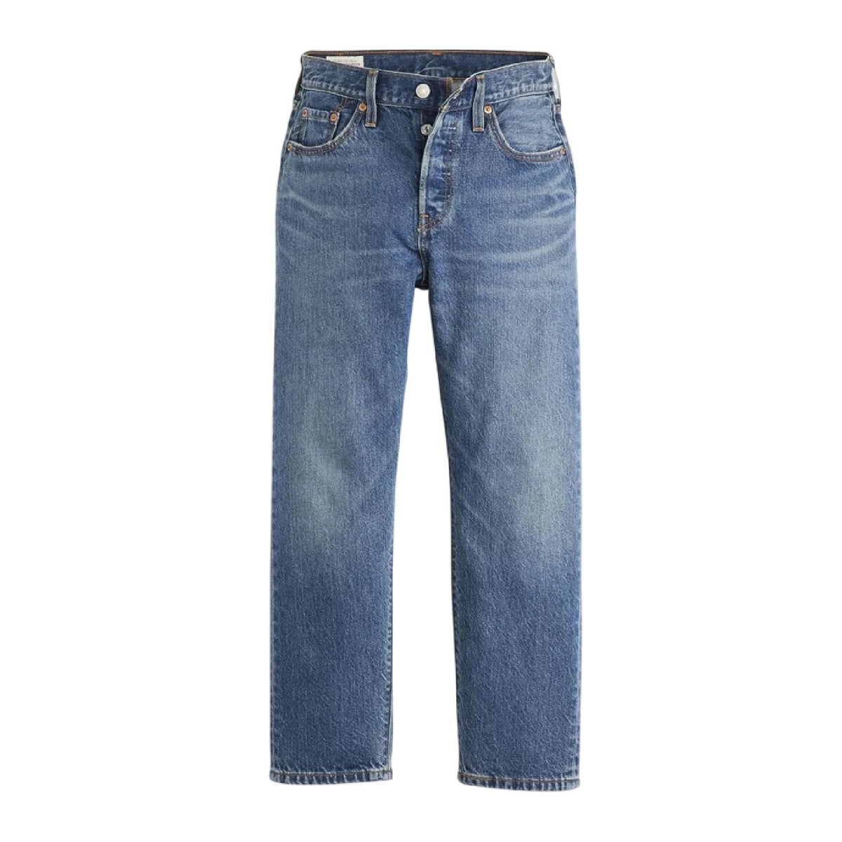 Energy Refresh - Front - Levis Womens-Ladies 501 Lightweight Cropped Straight Leg Jeans
