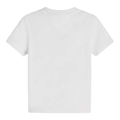 White - Back - Tommy Hilfiger Childrens-Kids Rope Detail T-Shirt