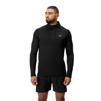 Black - Side - Canterbury Mens Tempo Rugby Shirt